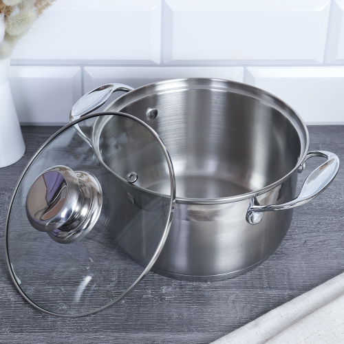 Кастрюля набор 6 предметов 2,5л,3,5л,4,5л Квинта/ Set 1 - F-146 /уп 2/ индукция/ цветная коробка/