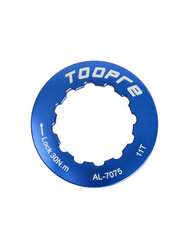 Крышка-фиксатор кассеты велосипеда. Размеры 35.4х35.4х7мм. TOOPRE CLC-01. Синий /уп 30/