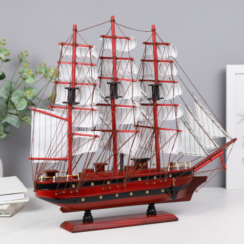 Макет парусного корабля 48х46 см / 26963 /уп 6/