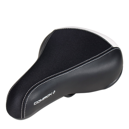 Седло велосипедное детское COMIRON TODDLER N950 240x155, Технологии: ED, Верх: PU, Цвет: Чёрный+Белый /уп 40/