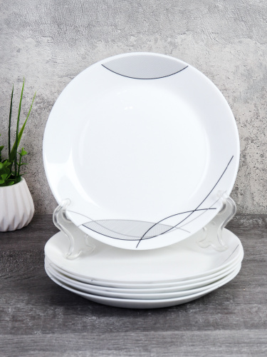 Набор тарелок 6 штук 190 мм / LYGP75 (2029) /уп 12/ Евро Абстракция Волны 