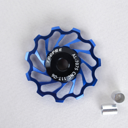 Ролик натяжителя заднего переключателя 11T . Алюминиевый. TOOPRE TL-11T-B/ синий / уп100/