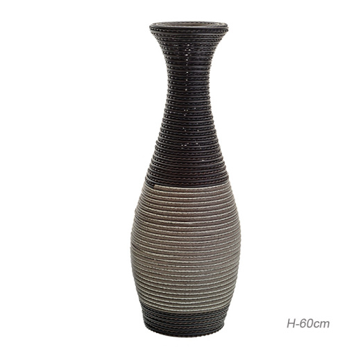 Ваза напольная 60 см Плетенка / 351/2 /уп 12/ серо-коричневый