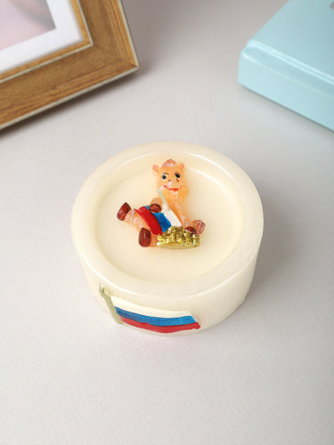 Свеча Россия Лошадь 3х7,5 см /  M-156-5 /уп 108/Символ года 2026