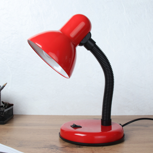 Светильник настольный 28 см красный / 203B-3 / Ex27 /уп 45/