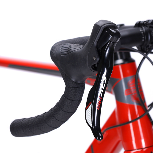 Велосипед грэвел COMIRON SPECTRUM I 700C-540mm SENSAH 1X11S, карбон. вилка, на осях, цвет: красный red comet