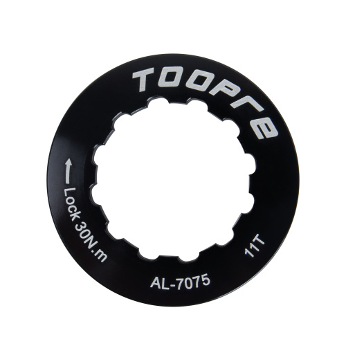 Крышка-фиксатор кассеты велосипеда. Размеры 35.4х35.4х7мм. TOOPRE CLC-01. Черный /уп 100/