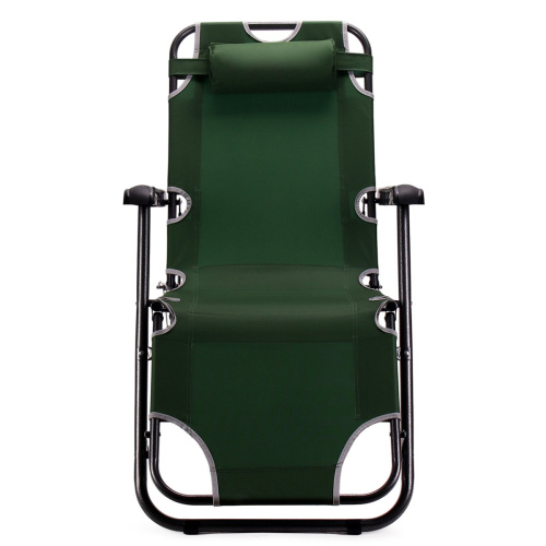 Кресло шезлонг ЗЕЛЕНЫЙ №4 47х152х93 /уп4/