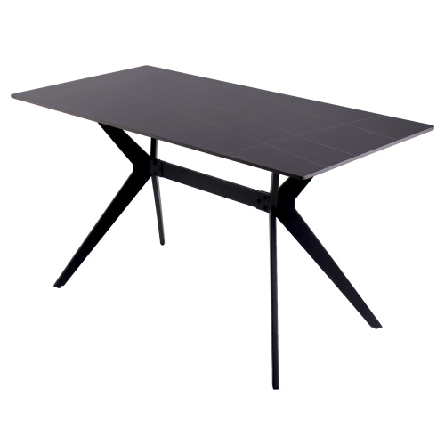 Стол кухонный ST-001 черный (Король Лорен) 