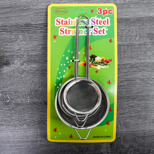 Сито 3 предмета 7*8,5*10 см / HW-07810 /уп 144/d=7/8,5/10