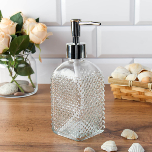 Дозатор для жидкого мыла 400 мл Капельки / XSF-MD450 /уп 48/