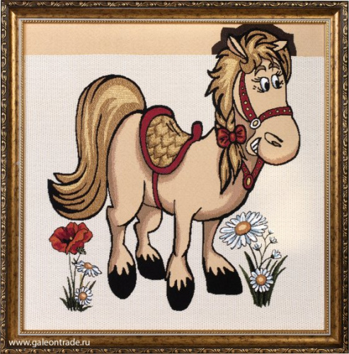 Картина гобелен 47x48 Красотка / KS4020-2 / иваново 