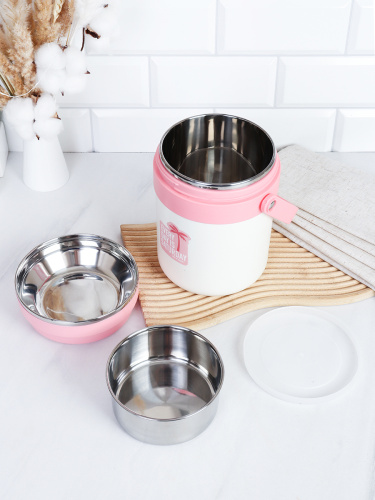 Ланч-бокс 2 л /держит тепло до 4 часов /VD-544 /уп 36/ Термос для еды