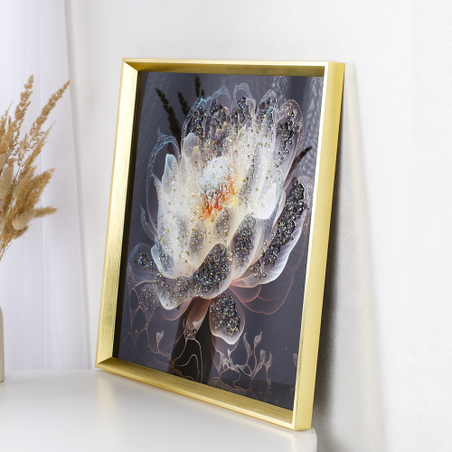 Картина 50х50 Цветок / GL-01 /уп 24/стразы