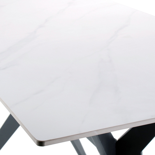 Стол кухонный ST-001 белый (снежный камень) 