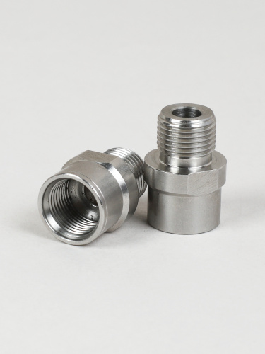 Удлинитель оси педалей велосипеда на 16мм. TOOPRE PDE-16. Серебро /уп 25/