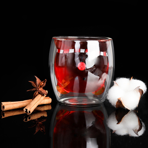 Стакан 300 мл с двойными стенками Мишка с шарфом / LCWB6000 /уп 100/ 