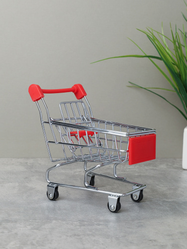 Сувенир Тележка для супермаркета 12х9,5 см / YR-115 /уп 240/ БЕЗ ЭДО