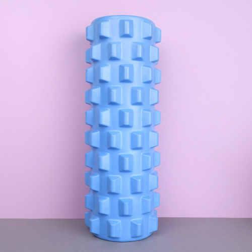 Ролик массажный спортивный Woohooo SHARP 33x14/ голубой /уп10