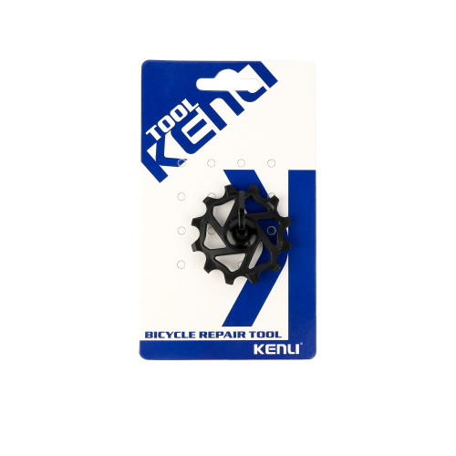 Ролик натяжителя заднего переключателя 12T . Пластиковый. KENLI /KL-4012E/ черный/ уп200/
