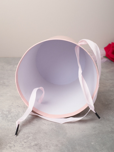 Коробка для цветов 14х15 см / 527-4PINK /уп 300/светло розовая