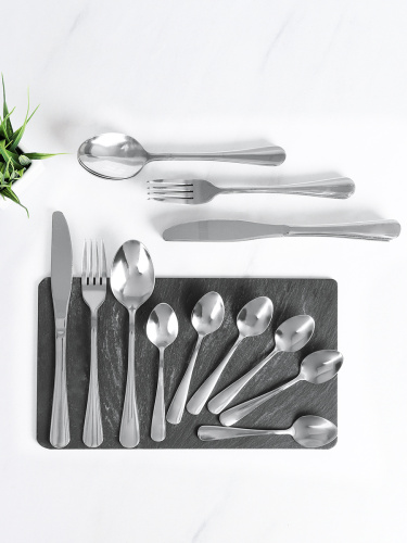 Столовые приборы 24 предмета / YGH24-101001-SILVER /уп 16/ в коробке