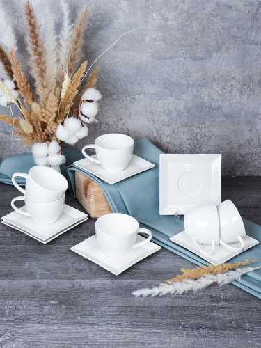 Чайный набор 12 предметов 230 мл / EDC-692 /уп 8/ 