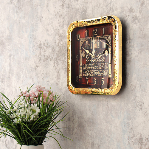 Часы настенные Мусульманские 26х26 см / NE-А8570B /уп 30/АКЦИЯ