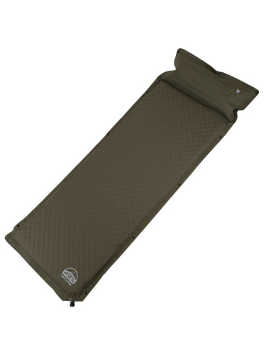 Коврик Самонадувающийся "ИРЕМЕЛЬ" 192х66х5/ Peach Skin Green/ с подушкой АКЦИЯ