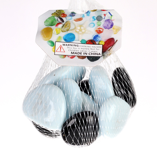 Декоративные камни 250г черно-белые / K-2742 /уп 100/