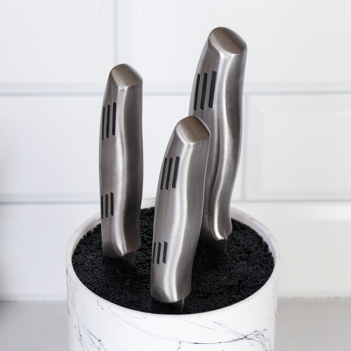 Подставка для ножей 18x11 см Круг / PPK10M /уп 12/ матовая