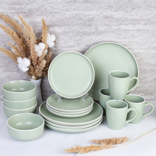 Столовый набор 16 предметов / 16/1800 /уп 2/ Светло оливковый  С 