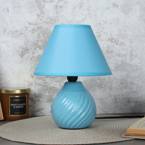 Светильник настольный 22 см голубой / A003 / Е14 / 638560     