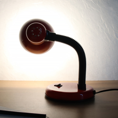 Светильник настольный 28 см красный / 203B-3 / Ex27 /уп 45/