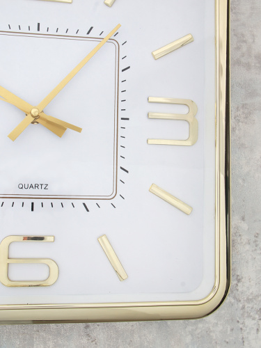 Часы настенные 30х30 см / WS-5733A /уп 20/золото