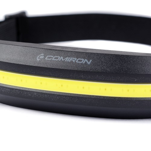 Фонарь налобный спортивный COMIRON O'HEAD ONE корпус: жёсткий ABS, IPX5; свет: COB, 400lm; аккум: 1200 mAh, USB Type-C; индикатор, КРАСНЫЙ  /уп 100/