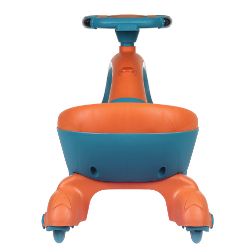 Толокар COMIRON QT-8098/светящиеся полиуретановые колеса 90 мм/ Оранжевый/уп4