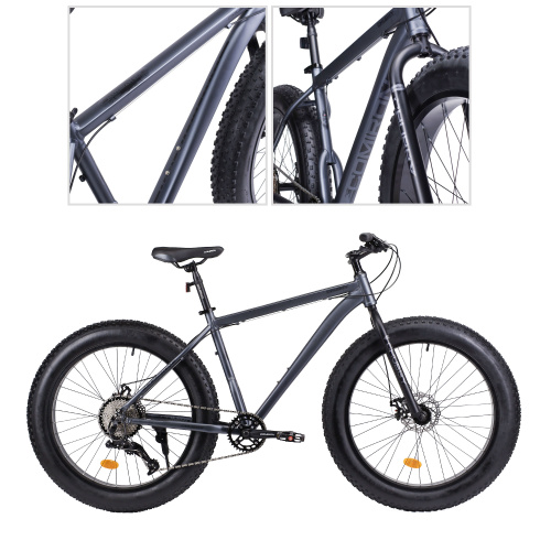 Велосипед фэт-байк 26"x4" рама 19" 1х10sp 11-42T COMIRON CHUBBY серый