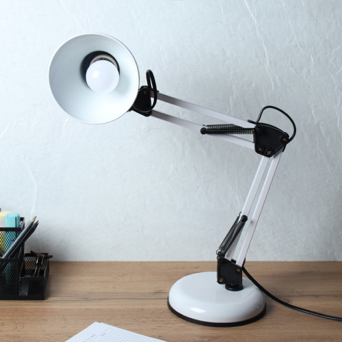 Светильник настольный 54 см белый / 811-A / Ex27 /уп 12/