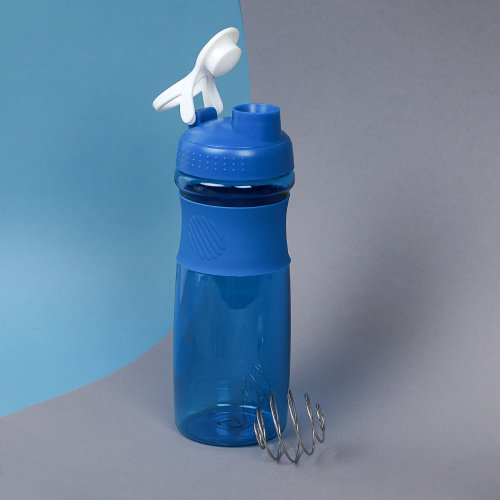 Бутылка/Шейкер NEWWAVE  SHS-760 синяя, для спортивного питания 760ML/уп60