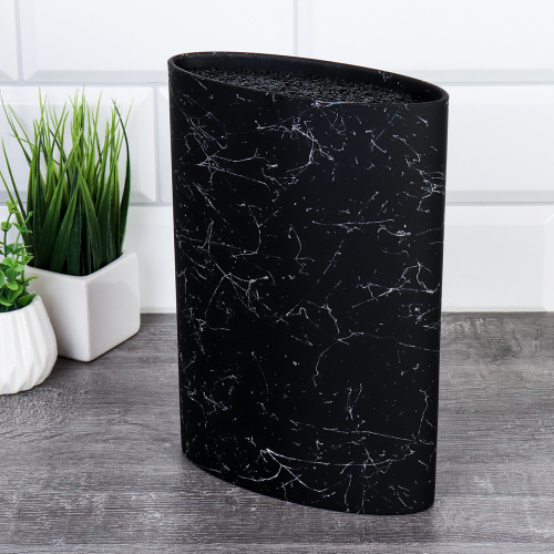 Подставка для ножей 22х16 см Овал / PPK100M /уп 12/ матовая