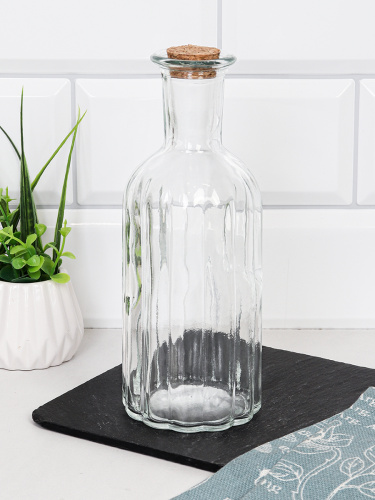 Графин-штоф 500 мл пробковая крышка 19 см / GP-8 /уп 58/