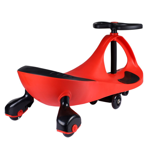 Толокар QT-8097 красный/светящиеся полиуретановые колеса 80 мм/уп5