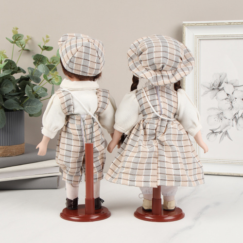 Сувенир коллекционный Мальчик и Девочка 2 штуки набор 31 см / 1213-3 /уп 24/644613