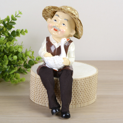 Фигурка Бабушка/Дедушка висячие ножки 2 штуки набор 13 см / 8642 /уп 48/