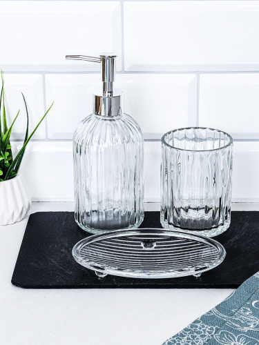 Набор для ванной 3 предмета Вертикаль / NVK-P2 /уп 16/