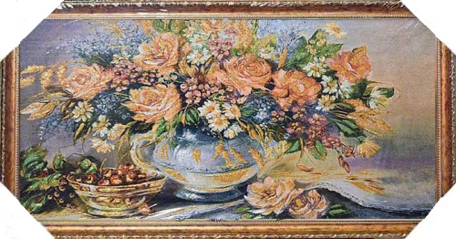 Картина гобелен 40х80 E088 /  FR3523-4 / золотая нить