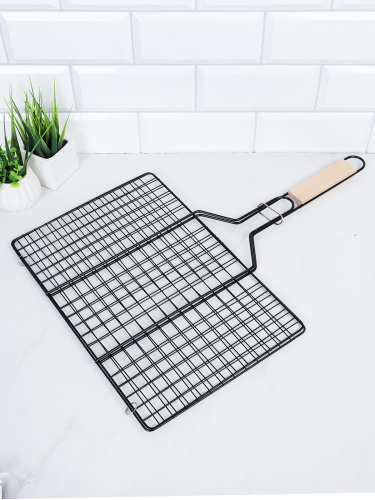 Решетка - гриль плоская 34х23х50 см Антиприг покрытие / RPK-3423 /уп 50/ 0,4