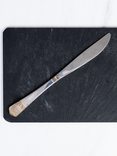 Нож столовый 1 штука Золото Рубенс Глянец / MJ3161-1 /уп 100/