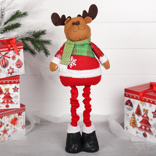 Новогоднее украшение Олень на телескопических ножках 40/70см / HS2022 /уп 36/